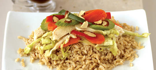 Asian Chicken & Veggie Stir Fry with Sesame Ginger Sauce