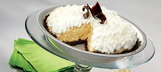White Chocolate Cream Pie with Chocolate Crumb Crust