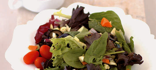 Chef's Garden Salad with White Onion & Herb Vinaigrette