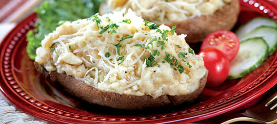 Potato Skins with Parsnip Filling
