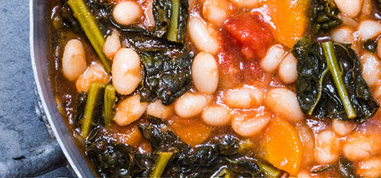 Garlicky White Bean and Kale Stew