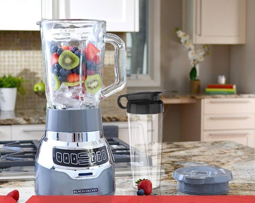 BLACK+DECKER pd1400O　 Quiet Blender with Cyclone® Glass Jar – BLACK+DECKER