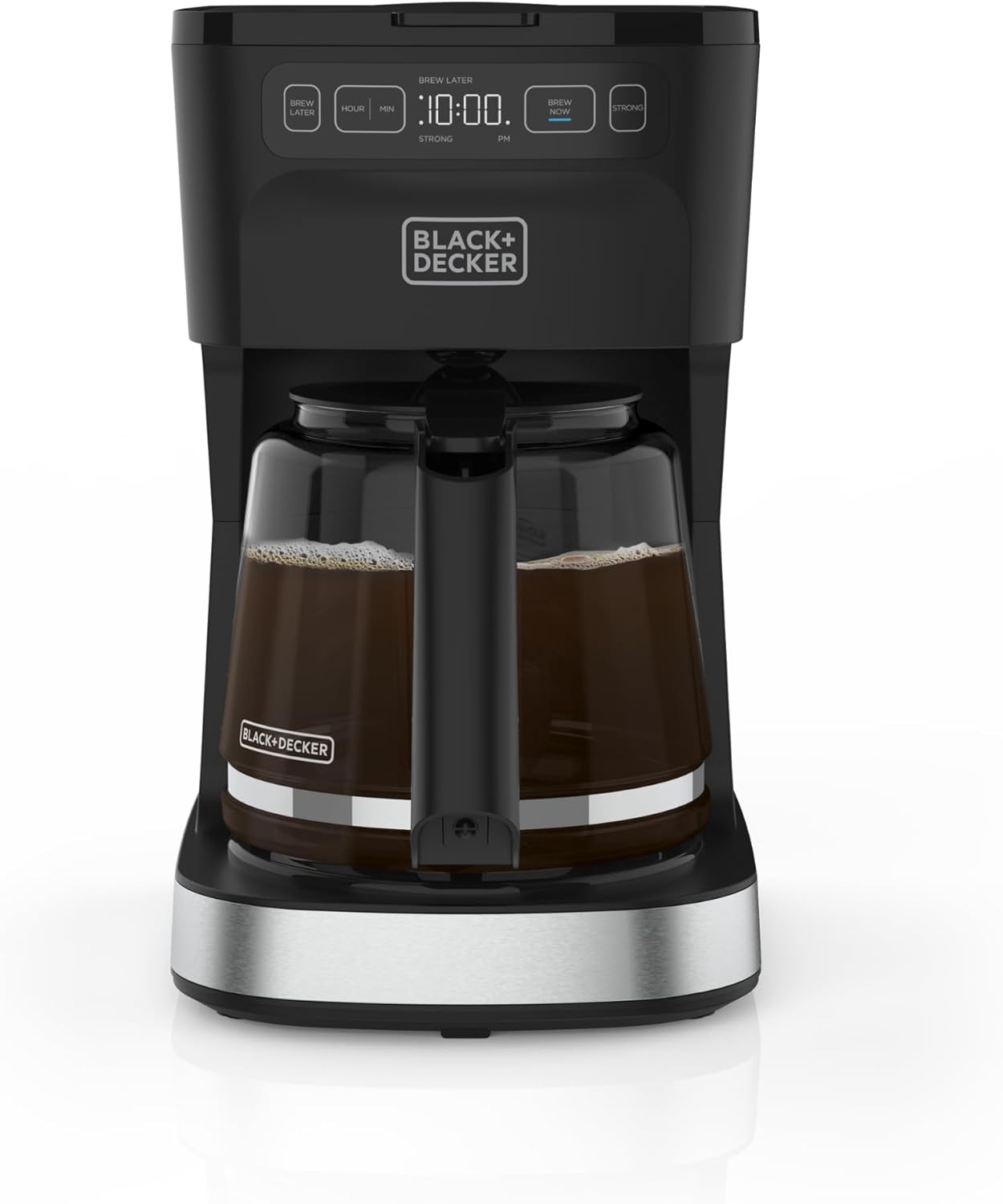 Black and Decker coffee maker on a white background