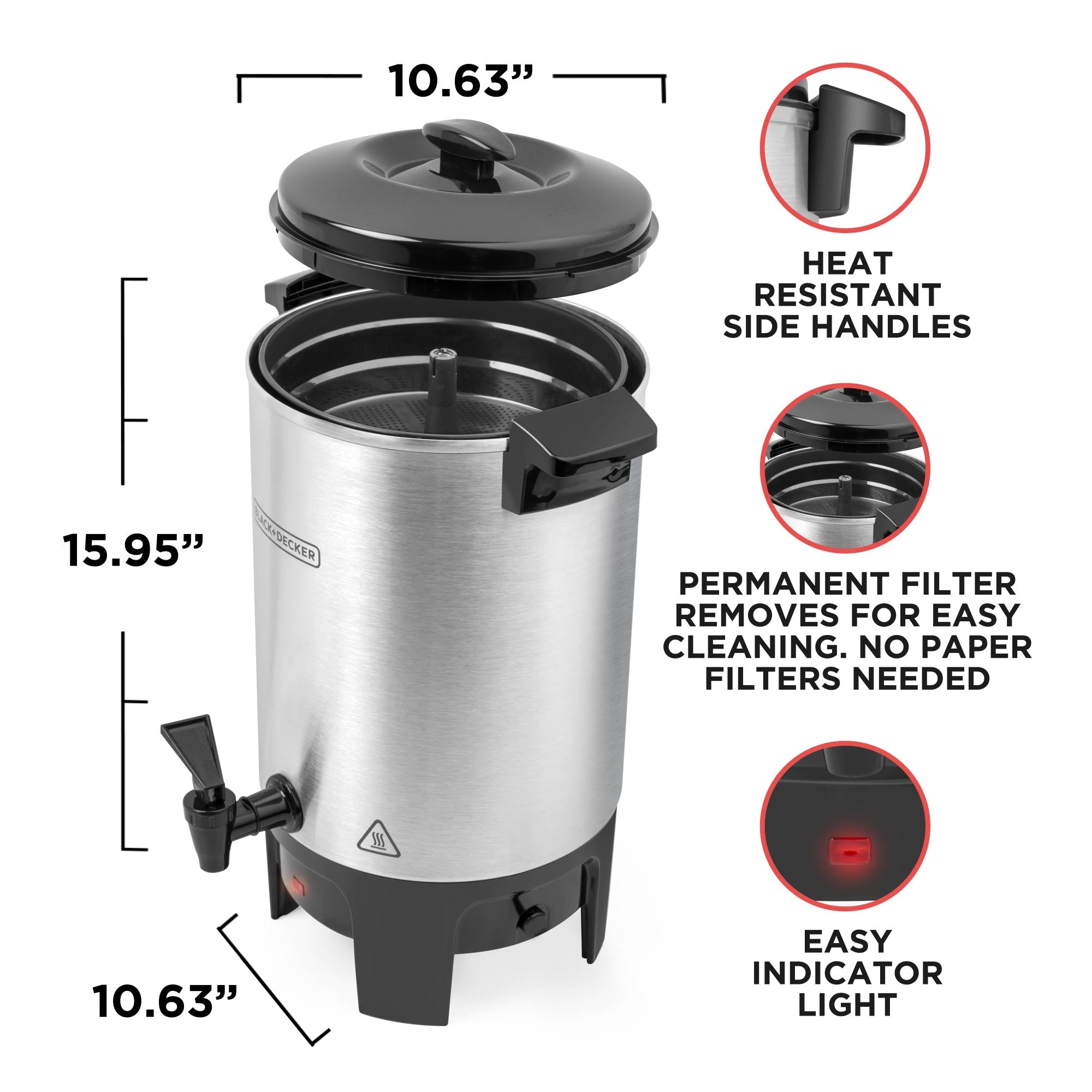 Aluminum Coffee Urn Accessories