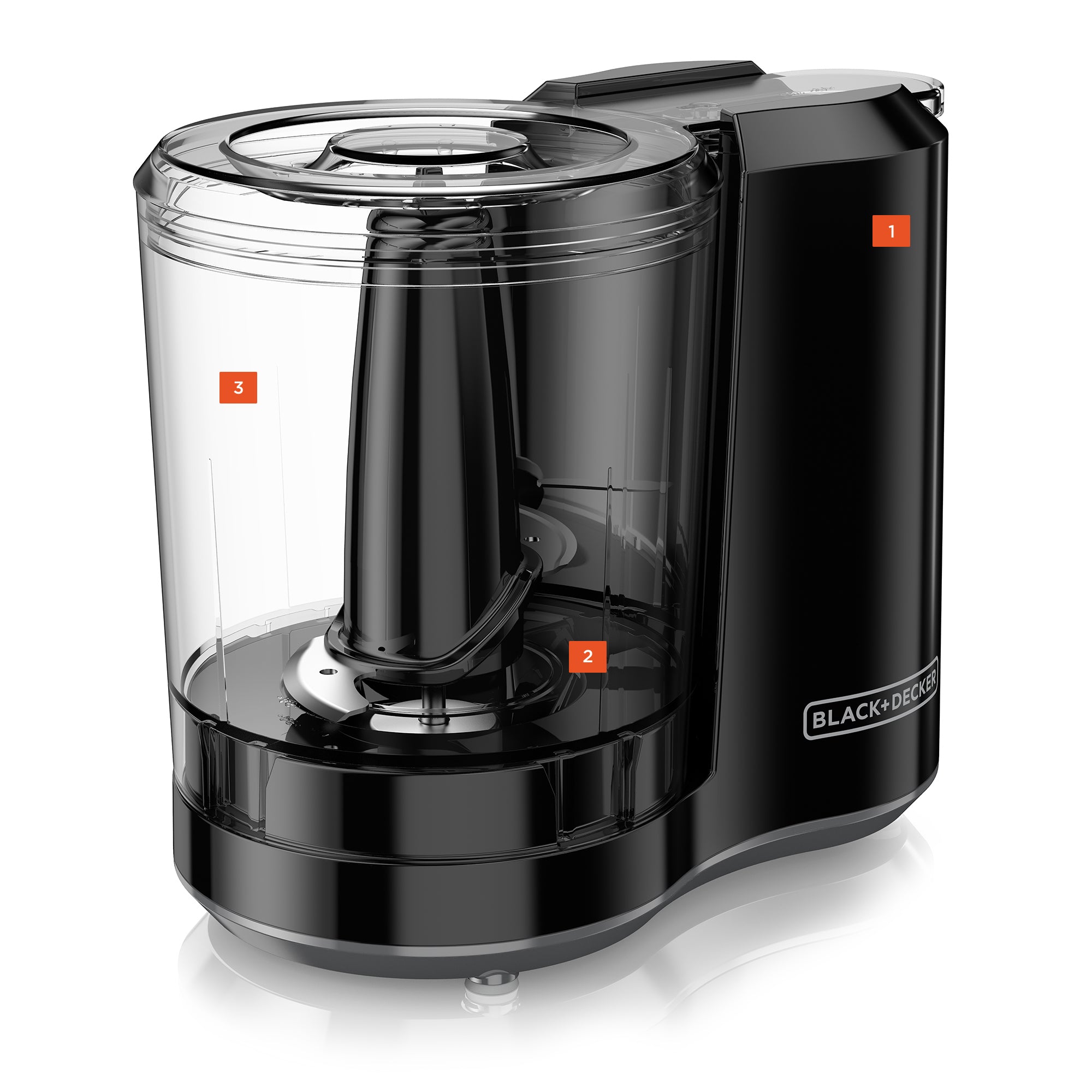 One-Touch 3 Cup Capacity Black Chopper – BLACK+DECKER