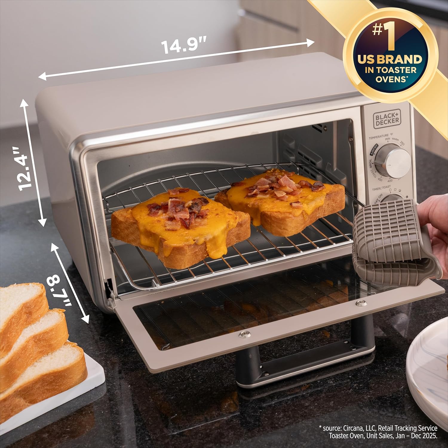 BLACK+DECKER 4枚焼きトースター ステンレス 4-Slice Air Fry Toaster Oven – BLACK+DECKER