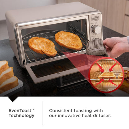 Toaster Oven with 2 Slices of Toast