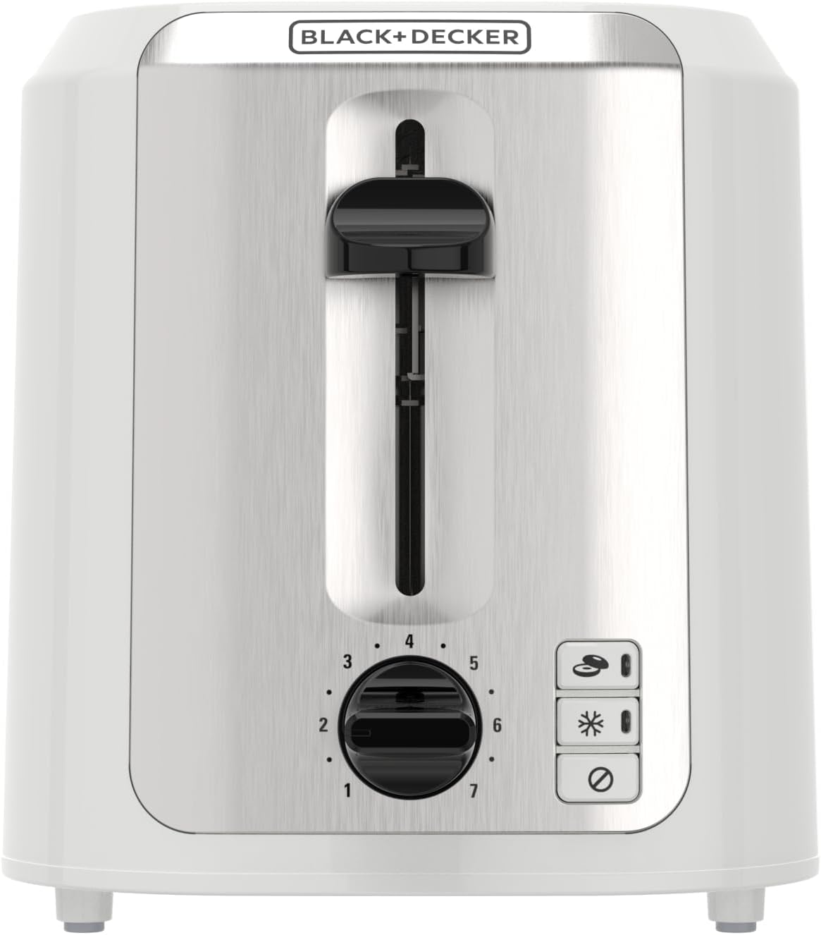 BLACK+DECKER 2-Slice Toaster, Stone Off-White