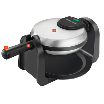 Waffle maker with a white background