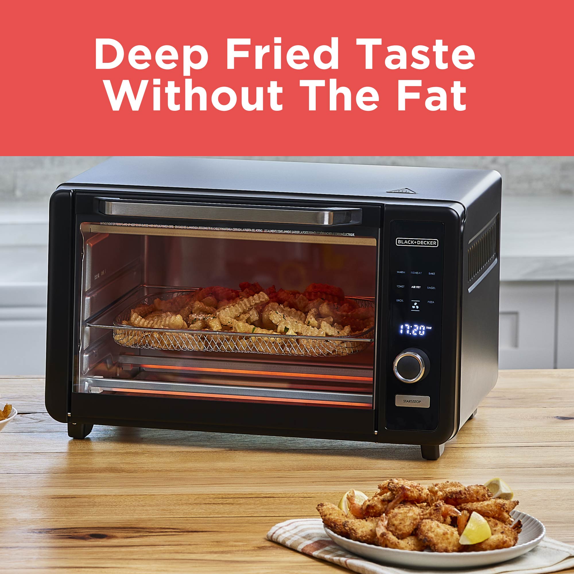Crisp 'N Bake™ Digital Air Fry Toaster Oven – BLACK+DECKER