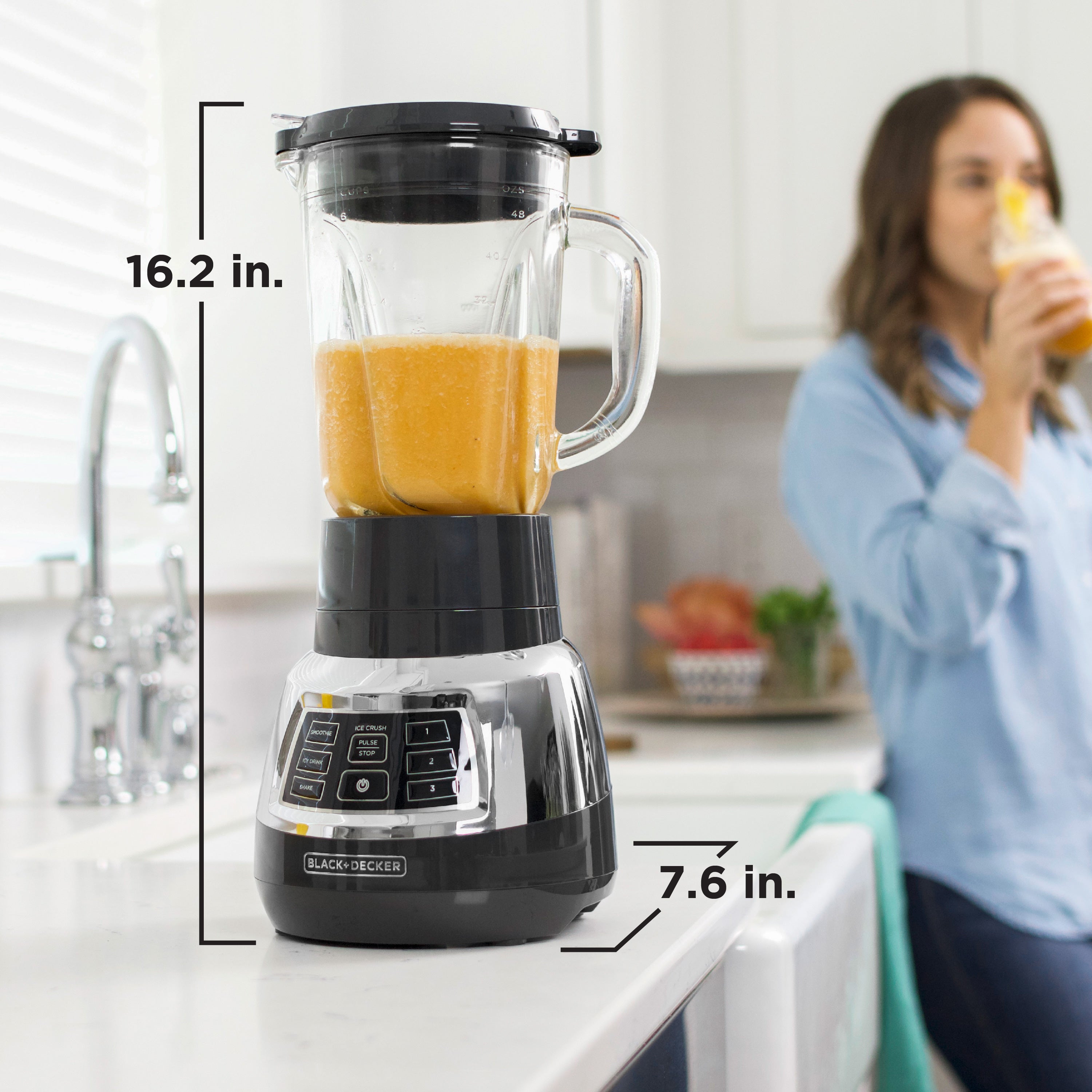 BLACK+DECKER pd1400O　 Quiet Blender with Cyclone® Glass Jar – BLACK+DECKER
