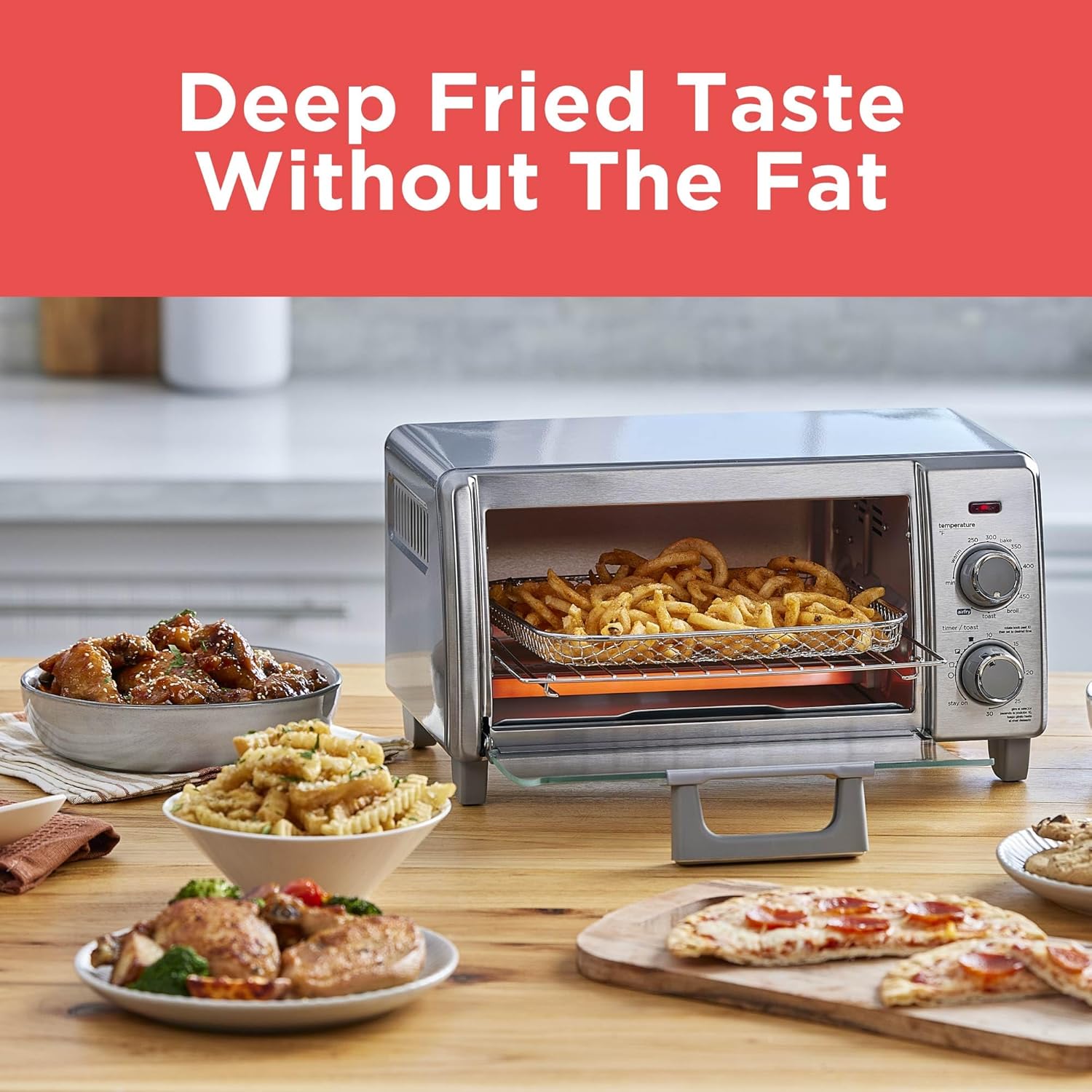 Crisp'NBake Air Fry 4-Slice Toaster Oven