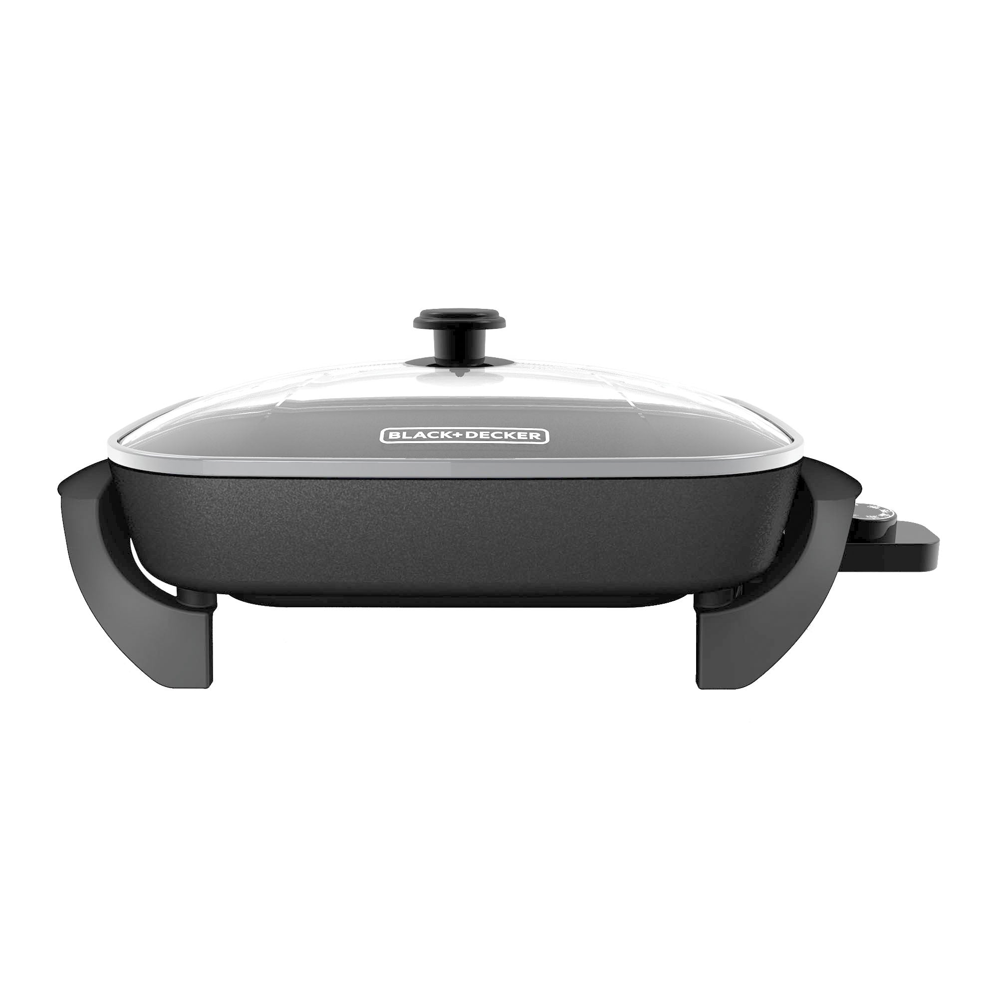 Black and Decker electric skillet on a white background