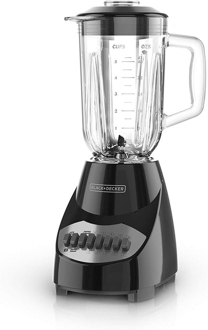 Black and Decker blender on a white background
